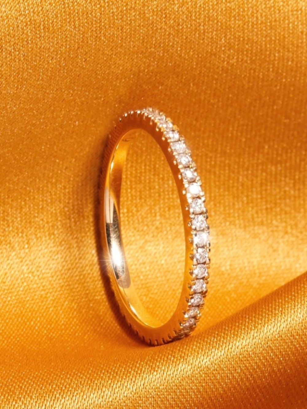 Classic Diamond Eternity Ring, Rose Gold, Size  7